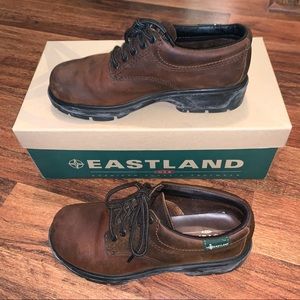 7.5 Eastland Brown Leather Bomber Shoes